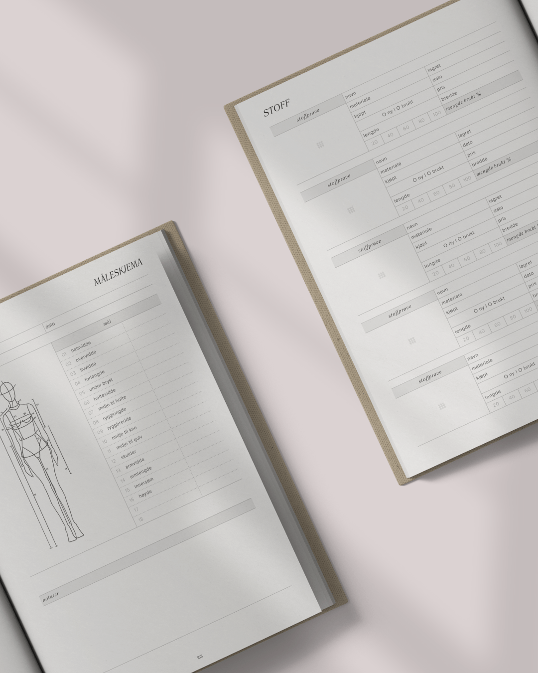 Syjournal stofflager måletabell