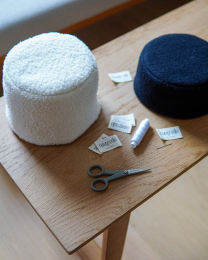 Symønster: Pillbox hat (54–60 cm)