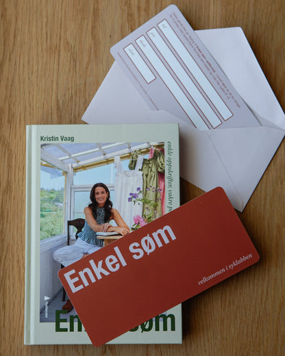 Julegavebundle: Enkel søm bok og kurs (gratis frakt)