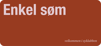 Enkel søm: nettkurset - gavekort med konvolutt (fysisk)