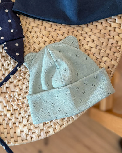 Symønster: Mini beanie (0–10år)