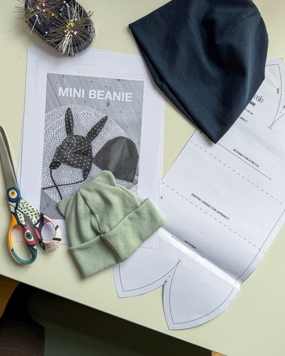 Symønster: Mini beanie (0–10år)
