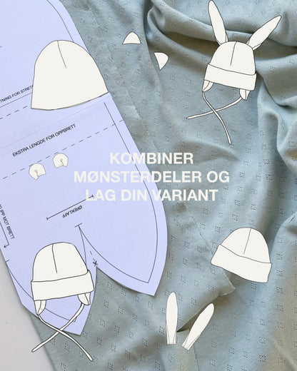 Symønster: Mini beanie (0–10år)