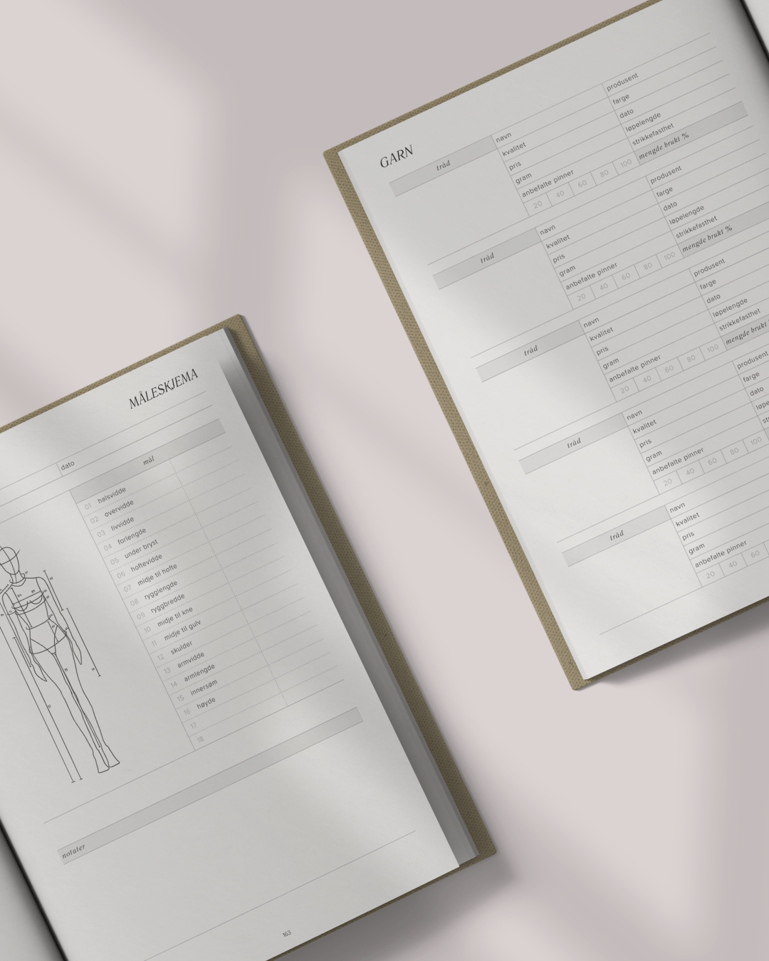 Strikkejournal garnlager